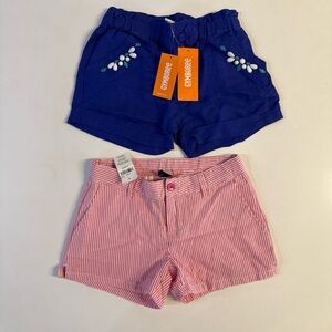 *Lot of 2 New with Tags Gymboree Gap Girls Shorts Pink Blue Size 6